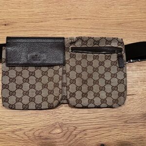 Gucci Belt Bag Brown Canvas